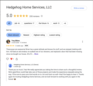 Hedghog Home Services Reviews